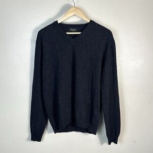 NWT Bartolini Wool Cashmere Sweater Navy Pullover Long Sleeve V-neck